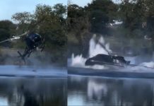 Helicóptero se estrëlló en un lago mientras cargaba agua para los incendiÖs forestales en Francia (+ Detalles)
