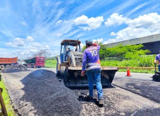 Gobierno de Carabobo refuerza la seguridad vial en el estado con la aplicación de 43,64 toneladas de asfalto (+ Fotos)