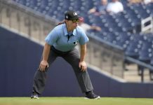 Jen Pawol se convertirá en la primera mujer umpire de las Grandes Ligas en el juego entre los Marlins de Miami y los Bravos de Atlanta