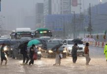 Más de 2.500 personas evacuadas en Corea del Sur debido a las inundaciones por lluvias