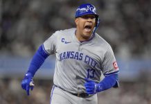 Se acerca a los 300: Salvador Pérez escala posiciones entre los criollos con más jonrones en la historia de la MLB