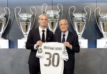 Florentino Pérez elogió a Franco Mastantuono durante su presentación oficial con el Real Madrid