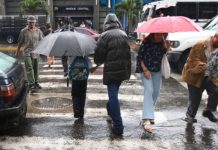 Inameh prevé lluvias y descargas eléctricas en las próximas horas en gran parte del país (+ Detalles)