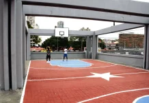Alcaldía de Libertador rehabilitó la cancha de La Hoyada y reorganiza las paradas de transporte público