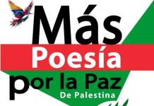 Cultores y artistas venezolanos alzan su poesía por la paz de Palestina este sábado en varios puntos de Caracas