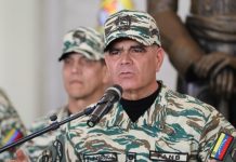 G/J Vladimir Padrino López informa sobre desmantelaci0n en artilleros en la desembocadura del río Orinoco en Delta Amacuro