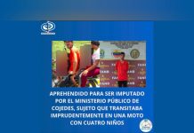 Detenido en Cojedes un hombre que trasladaba a cuatro niños en moto de forma imprudente (+ Detalles)