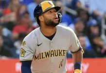 Jackson Chourio regresó al terreno de juego en Las Mayores con tras perderse 28 juegos