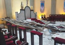 Vientos en Maturín derriban vitral de la Catedral, milagrosamente sin hëridøs (+ Fotos)