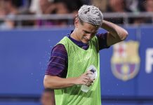El futbolista español Gavi, se someterá a una revisión médica por molestias en su rodilla derecha