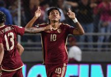 ¡Un golazo de Telasco! Así se celebró la 1era anotación de Venezuela en el estadio Monumental de Maturín (+ Video)