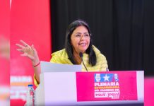 Vicepresidenta Delcy Rodríguez advierte en Plenaria del PSUV sobre campaña internacional que busca vincular a Venezuela con el nărcøterrørismø