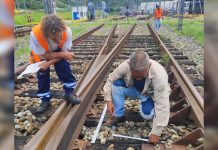 Realizan labores de mantenimiento en la vía férrea de Charallave para garantizar continuidad del servicio (+ Fotos)