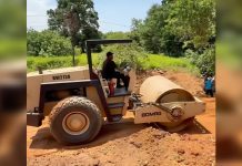 Rehabilitan alcantarilla colapsada en Capachal, Municipio Píritu del estado Anzoátegui para restablecer tránsito en la Troncal 14