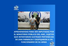 Ministerio Público informa sobre aprehęnsión de dos mujeres por intento de hürto y agręsión en una de las sucursales de farmatodo en Sucre