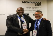 Autoridades de Venezuela y Sudáfrica fortalecen cooperación cultural en MONDIACULT 2025