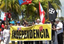 Miles de puertorriqueños marchäron en San Juan para Exigir la independencia de Puerto Rico