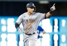 El «Juez» sigue haciendo historia: Aaron Judge alcanza los 361 cuadrangulares e iguala la marca de Joe DiMaggio