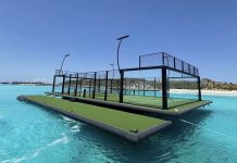 Pista de padel flotante en las Bahamas: Un adelanto del lujoso Rosewood Exuma (+ Video)