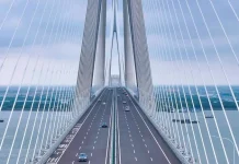 China inaugura el puente colgante más largo del mundo: más de 10.000 metros y sus torres son de más de 100 pisos (+ Detalles)