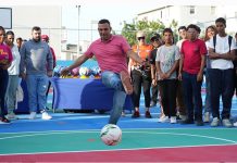 Juventud Comunal de La Guaira finalizó la rehabilitación de una cancha para incentivar la práctica deportiva en la región (+ Fotos)