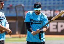 Bravos de Margarita recibió con los brazos abiertos la llegada de Henry Rodríguez a los entrenamientos