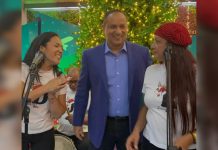 Ministro Ramón Velásquez Araguayan encabeza inauguración de iluminación navideña en la sede del Ministerio de Transporte (+ Fotos)