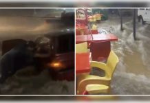 Coläpsó la pared del seminario Nuestra Señora del Pilar en Barinitas: comercios afęctädos y calles se llenan de escombros (+ Videos)