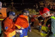 Familias merideñas en la vía Los Chorros de Milla son atendidas tras emergenciÄs generadas por fuertes lluvias