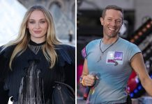 La actriz británica de 29 años, Sophie Turner y el líder de Coldplay, Chris Martin avivan los rumores de un romance