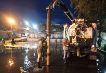 Alcaldía y efectivos de Protección Civil atienden afectación por lluvias en el Hospital Luis Salazar Domínguez de Guarenas