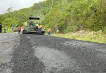 Trabajos en la carretera Coro Churuguara avanzan con más de 500 toneladas de asfalto
