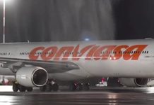 Tripulación de Conviasa aterrizó en San Petersburgo representando el sentir del pueblo venezolano