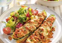 Calabacines rellenos con jamón y queso, el plato con el que siempre aciertas: rellena, hornea y disfruta