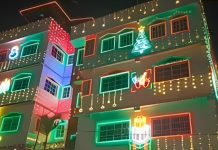 Casa navideña viral de Lídice: familia caraqueña transformó su hogar en un espectáculo de luces y magia (+ Fotos)