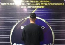 Detęnido en Araure, estado Portuguesa, un joven de 20 años por presunta estâfa mediante pagos fälsos en pizzería local