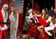 Thalía estrena su nueva canción navideña “Santa tengo un crush contigo”: Actor y cantante venezolano protagoniza el video de la mexicana
