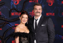 ¡No hay polémica! Millie Bobby Brown y David Harbour celebran felices el estreno de la temporada final de Stranger Things (+ Video)