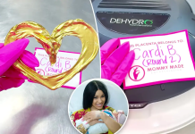 Cardi B convierte el cordón umbilical de su bebé en un recuerdo bañado en oro (+ Detalles)
