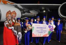 Conviasa hace historia en Rusia: anuncian la llegada exitosa del vuelo inaugural Caracas- San Petersburgo (+ Fotos)