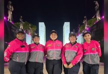 La PNB se une al «Mes Violeta»: el Paseo de las Heroínas se iluminó contra la violënci@ de género (+ Fotos)