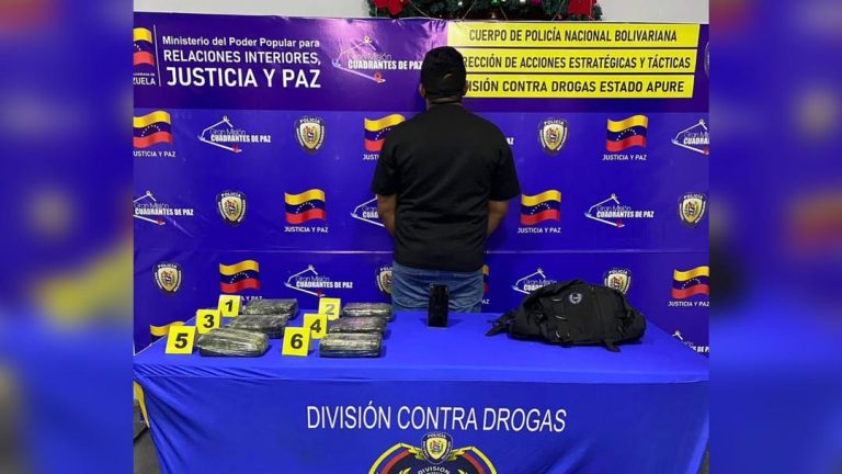 PNB incautó seis p@nelas de presunta M@rihuana y aprehËndió a un ciudadano en Apure