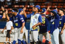 ¡Hit de oro de Eliezer Alfonzo Jr! Navegantes del Magallanes le gana nuevamente a Leones del Caracas 5 a 4