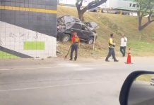 Accidënte vial en el distribuidor Clover de Valencia deja daños materiales sin personas lesionadas (+ Detalles)