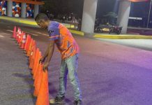 Alcaldía de Valencia acelera trabajos nocturnos de demarcación vial en la avenida Alí Primera del estado Carabobo (+ Fotos)