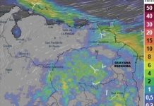 Inameh pronostica nubosidad parcial y lluvias dispersas en gran parte de Venezuela este 5 de diciembre