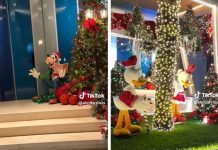 Impresionante casa navideña en Lechería se hace viral por su decoración inspirada en Mickey Mouse (+ Detalles)