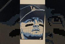 6.525 piezas de Lego para el héroe de los Dodgers: Recrean el rostro de Miguel Rojas en la final de la Serie Mundial (+ Detalles)