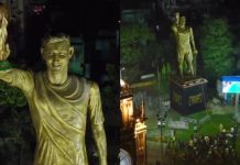 ¡De 21 metros! El futbolista argentino Lionel Messi inaugura a distancia una estatua de sí mismo en Calcuta, India (+ Detalles)