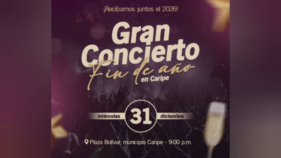 Gobernador Ernesto Luna convoca a un concierto especial para despedir el año y recibir el 2026 con unión, música y esperanza colectiva